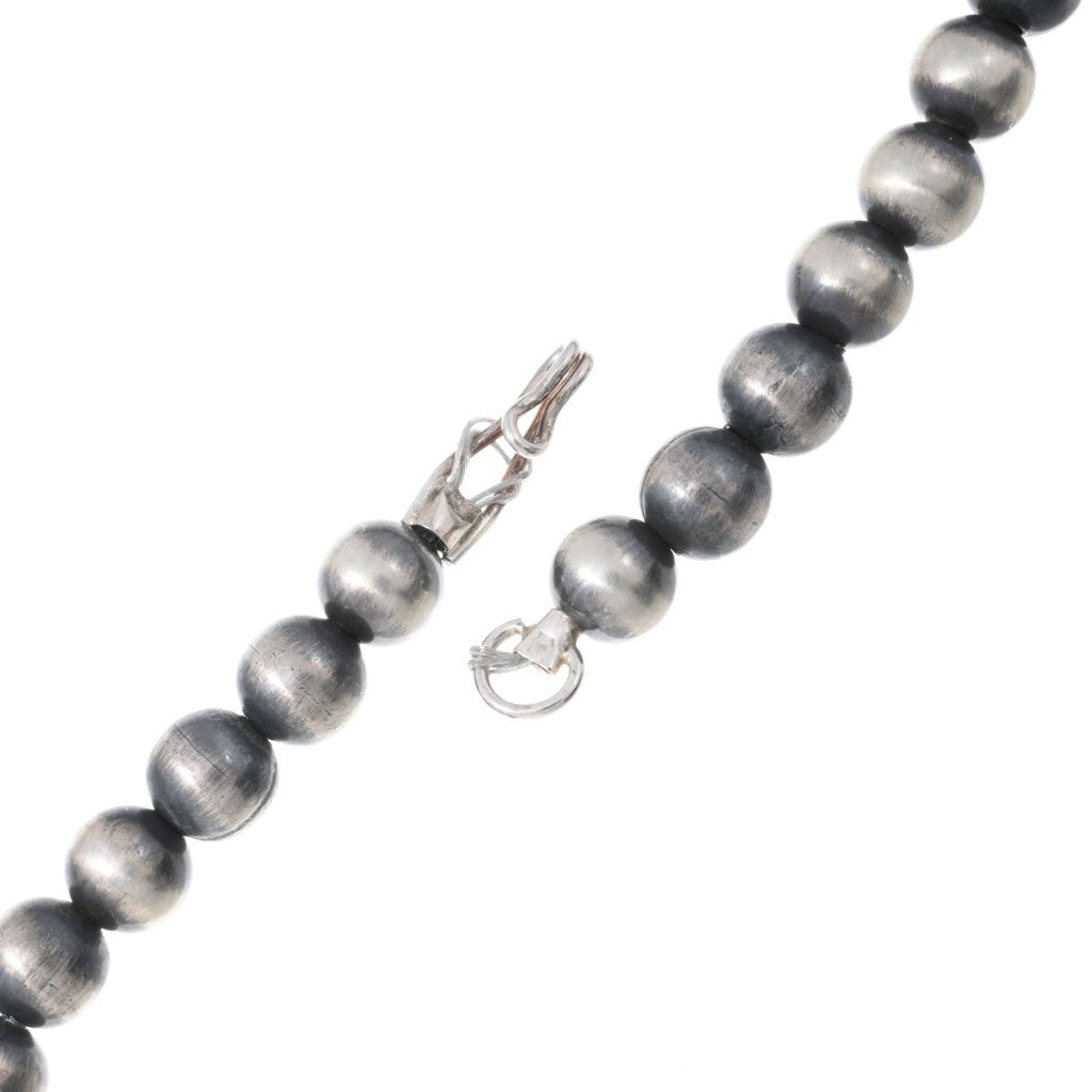 Vintage Coin Navajo Squash Blossom Necklace