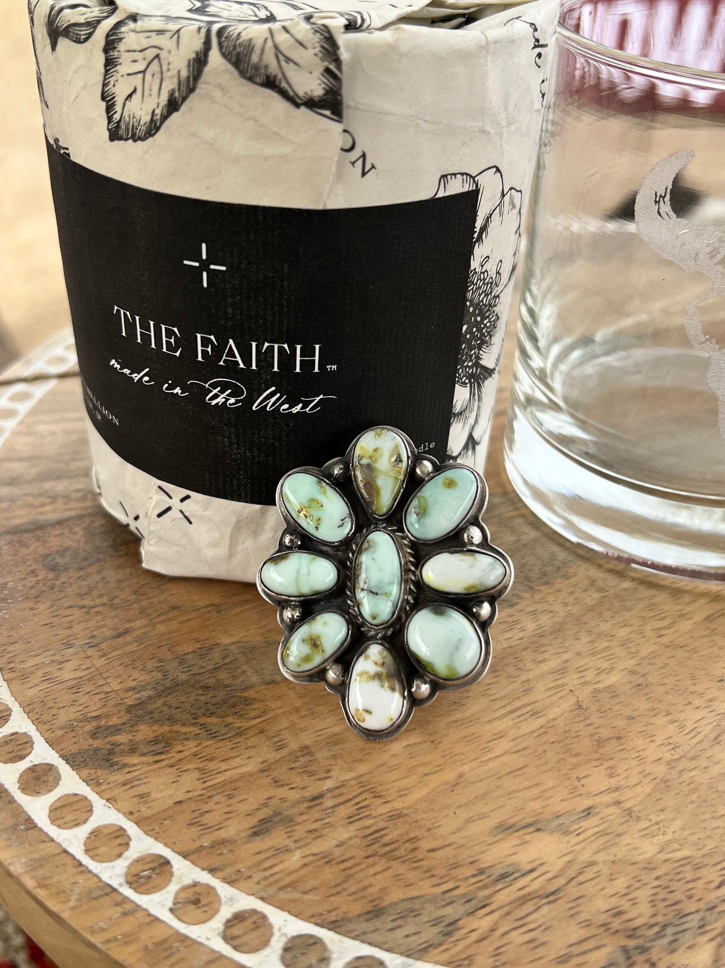 Navajo Sterling Silver & Palomino Adjustable Ring