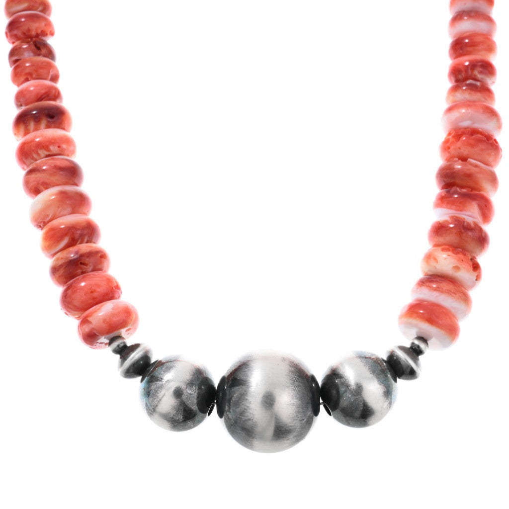 El Rio Rojo Spiny and Sterling Silver Pearl Necklace