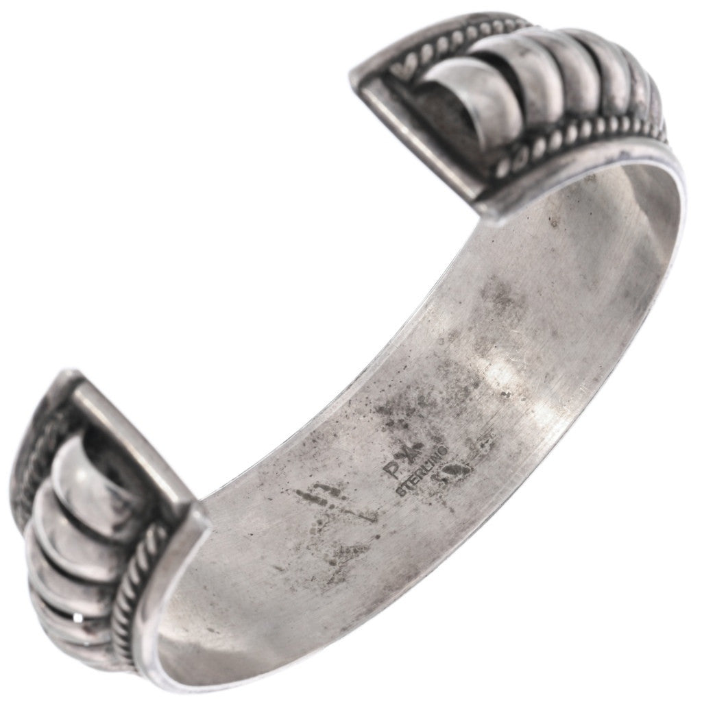 Vintage Sterling Silver Ribbed Cuff