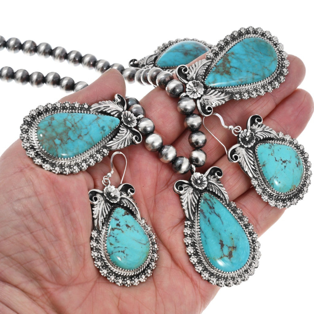 Kings Manassa Turquoise Necklace Set