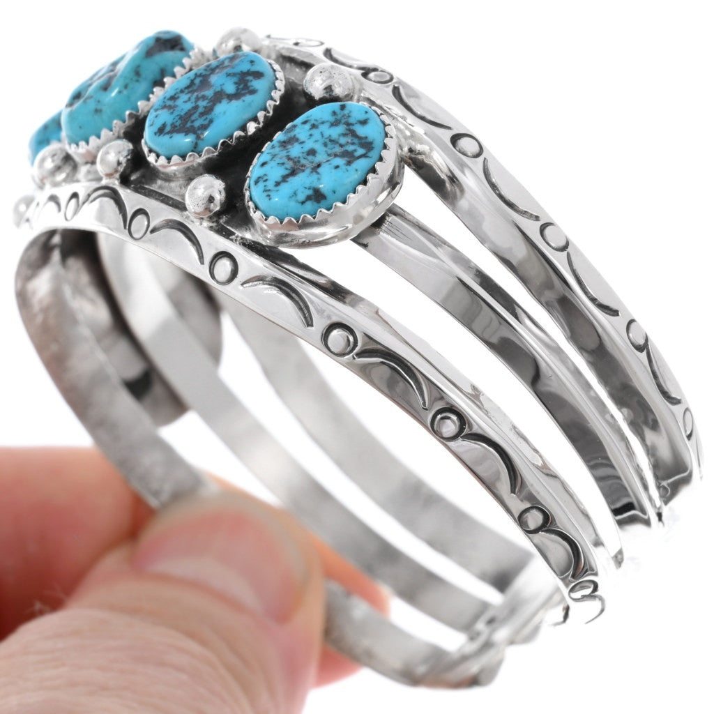Kingman Turquoise Row Cuff