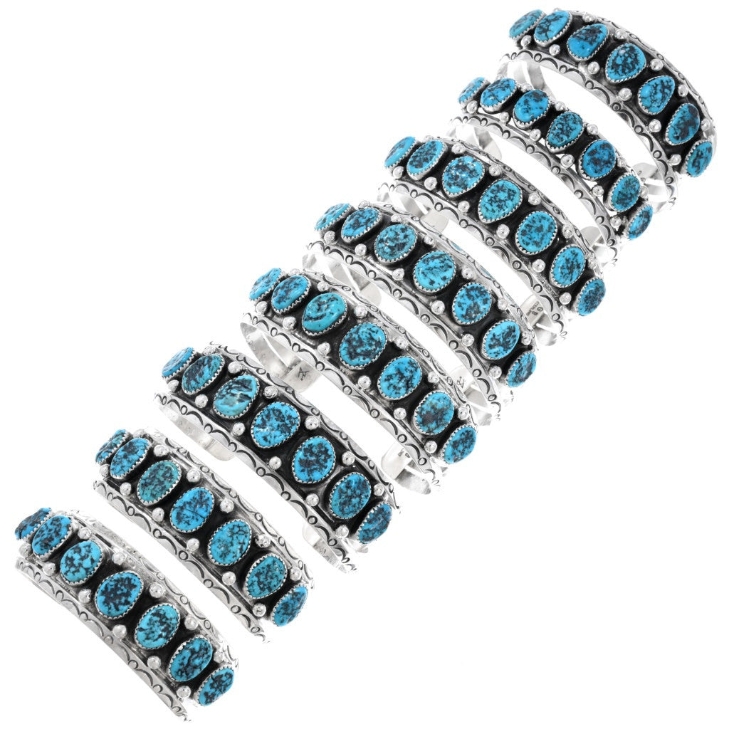 Kingman Turquoise Row Cuff