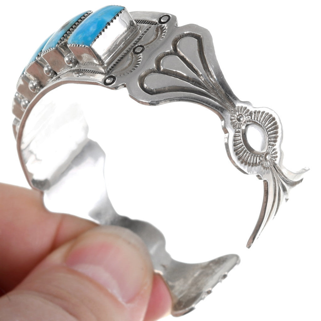 The Emerson Turquoise and Sterling Cuff