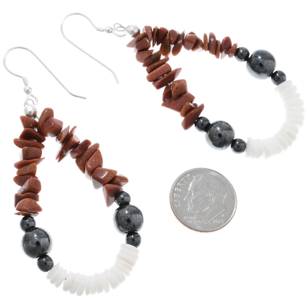 Navajo Teardrop Beaded Earrings