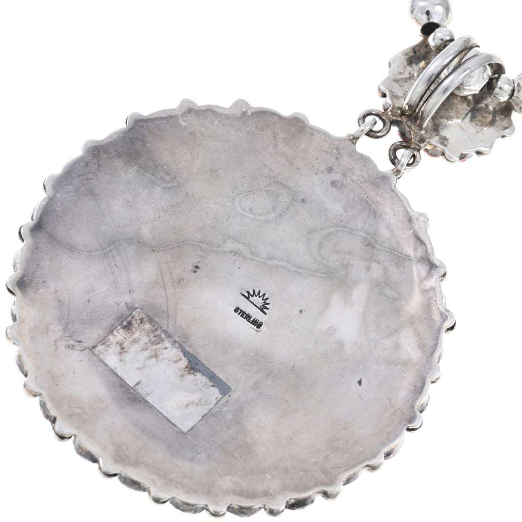 Vintage Navajo Red Spiny Cluster Pendant