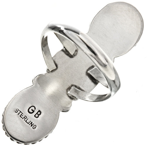 Onyx 3 Stone Navajo Ring