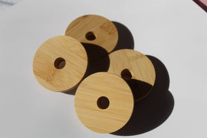 Bamboo Lids For Glass Cups