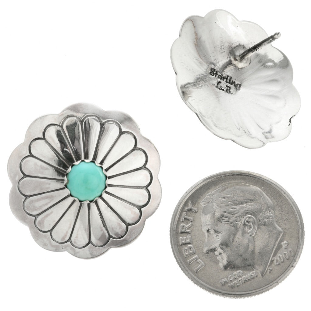 Silver and Turquoise Concho Posts