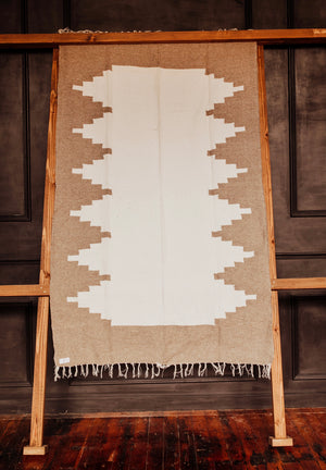 Peyote Tribal Blanket - Beige