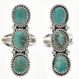 Triple Stone Navajo Turquoise Ring