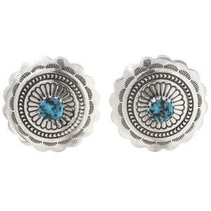Silver and Turquoise Concho Posts