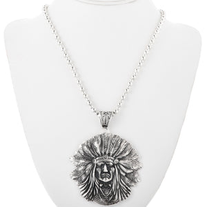Sterling Silver Chief Pendant