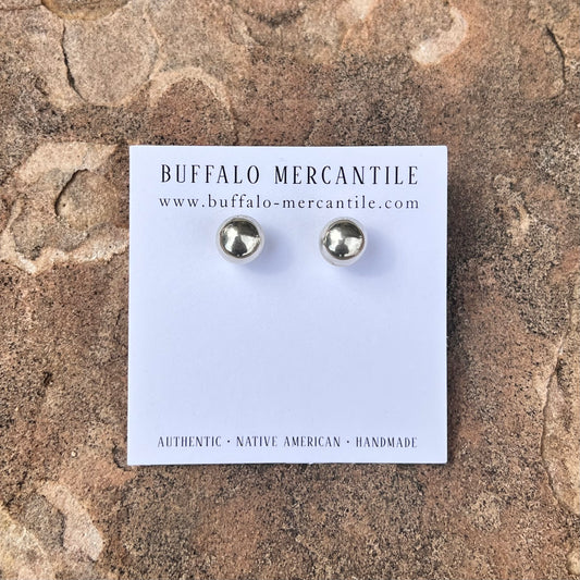 10mm Sterling Bead Post Earrings