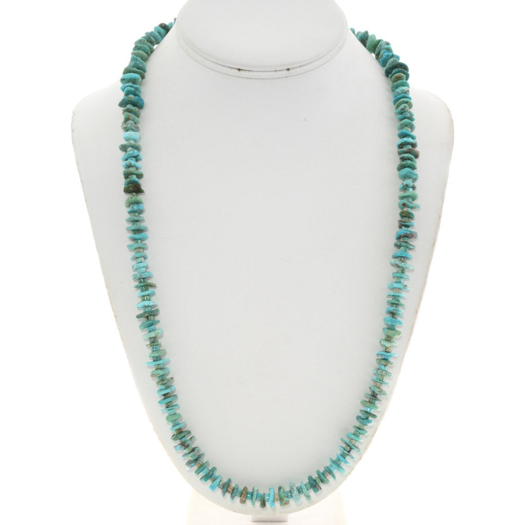 27” Beaded Navajo Turquoise Necklace