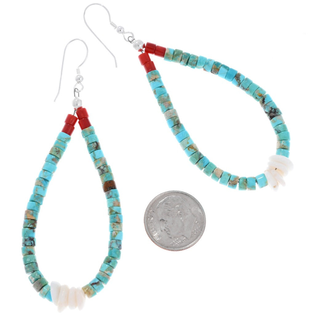 Navajo Teardrop Beaded Earrings