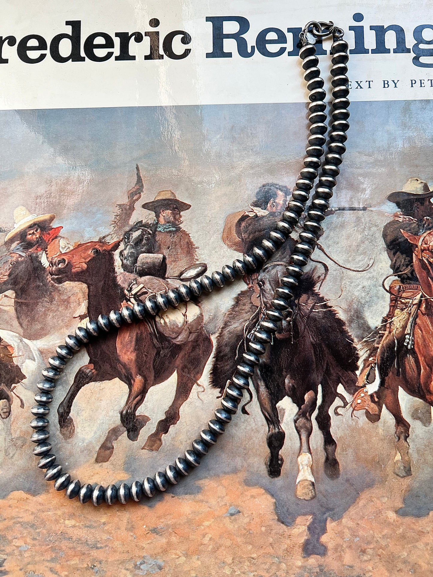 20” Sterling Silver Handmade Saucer Beads-9mm