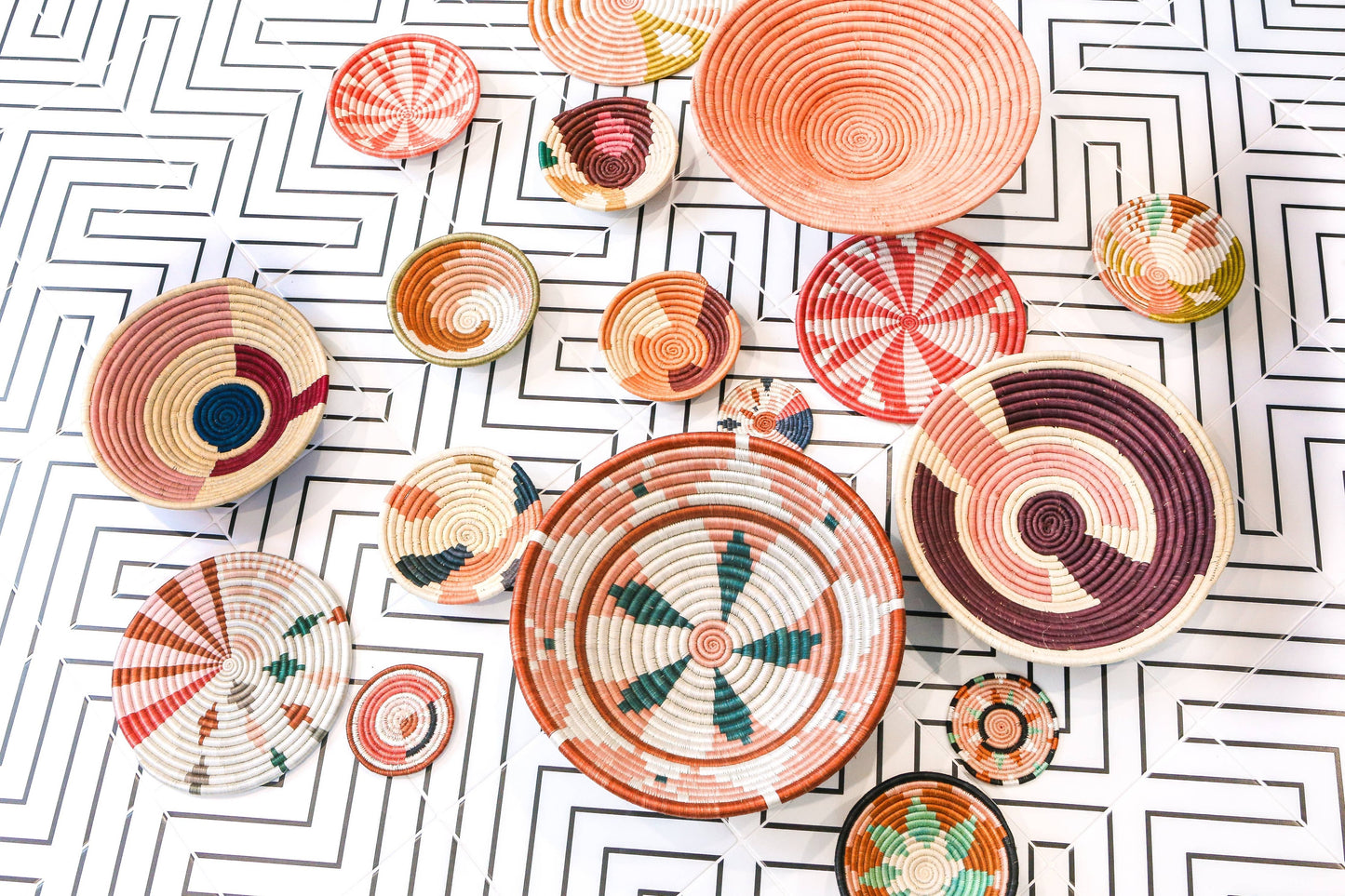 Bloom Woven Bowl - 6" Coral Virunga