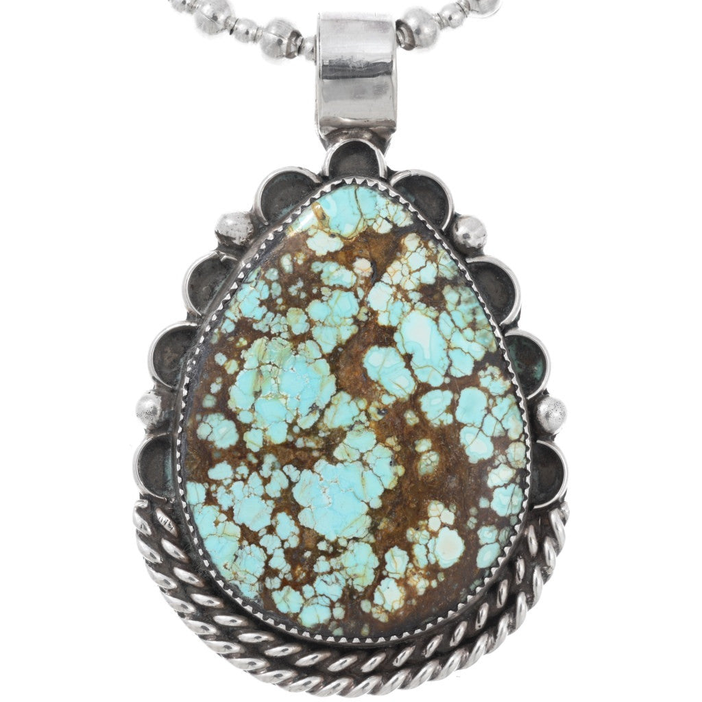 Natural #8 Large Turquoise Pendant