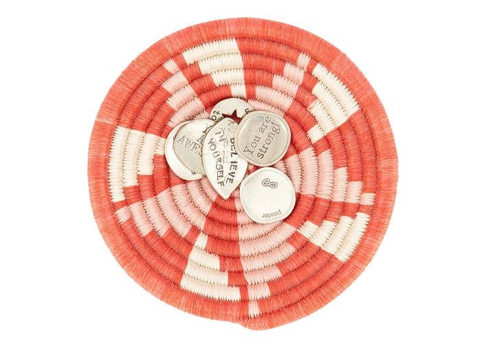Bloom Woven Bowl - 6" Coral Virunga