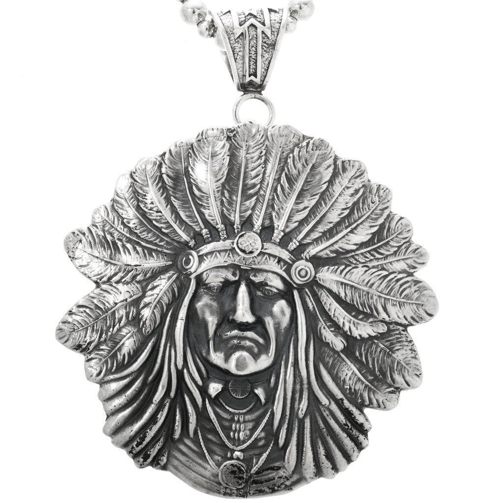 Sterling Silver Chief Pendant