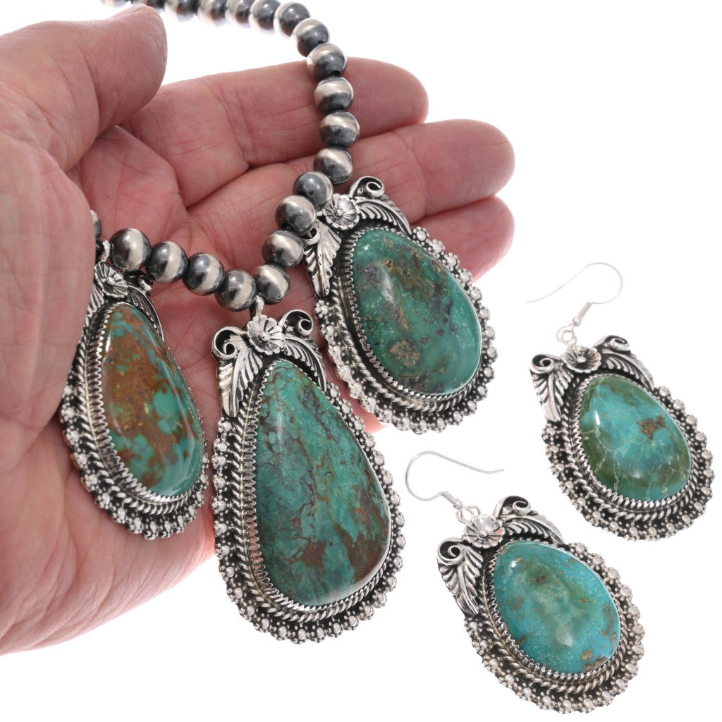 Kings Manassa Turquoise Necklace Set
