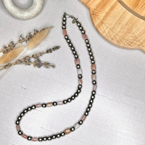 Pink Navajo Pearl 18” Necklace
