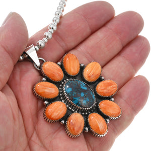 Large Spiny & Turquoise Cluster Pendant