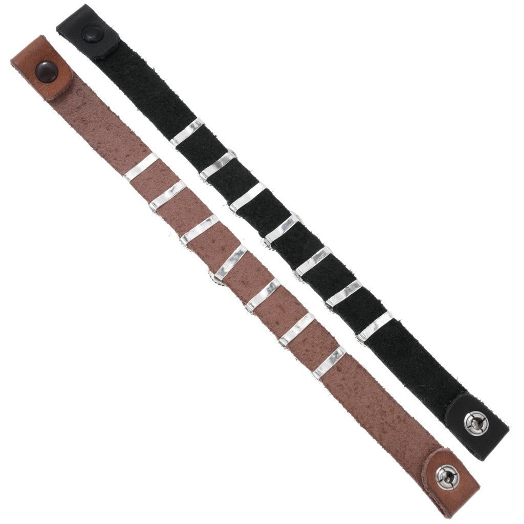 Ithaca Peak Turquoise & Leather Concho Bracelet