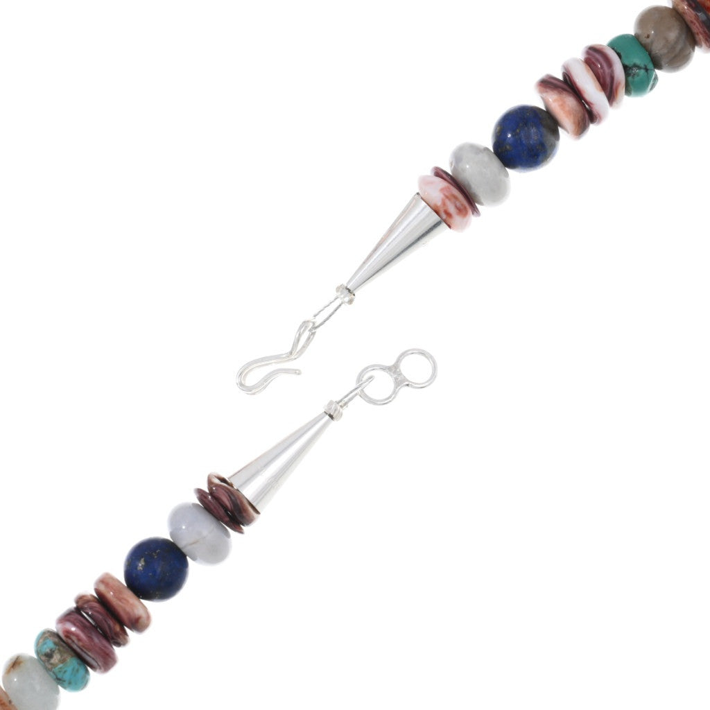 Rose Singer Purple Spiny Multi-Stone Necklace