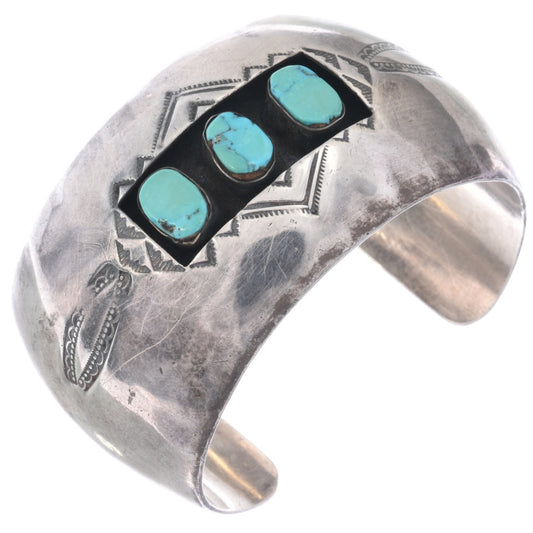 Vintage Turquoise Shadowbox Cuff