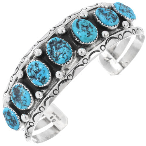 Kingman Turquoise Row Cuff
