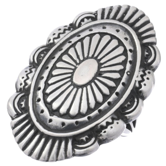 Navajo Handmade Sterling Silver Choncho Ring