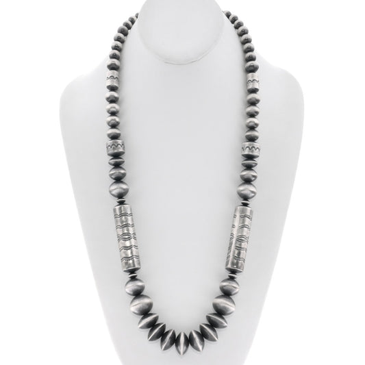 Vintage Rose Martin Handmade Navajo Pearls-30”