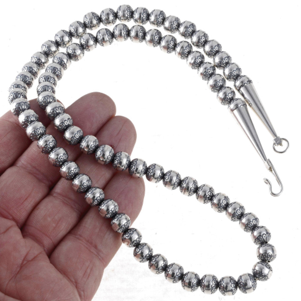 8mm Stamped Sterling Desert Pearls