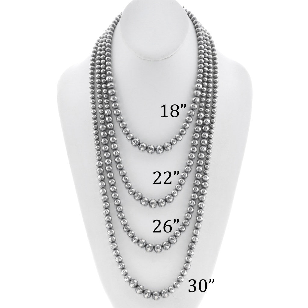 Stamped Desert Pearls - Graduated