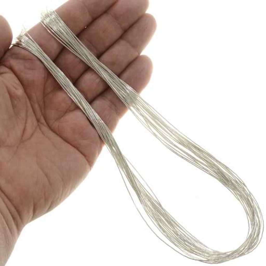 20 Strand Navajo Silver Necklace-24”