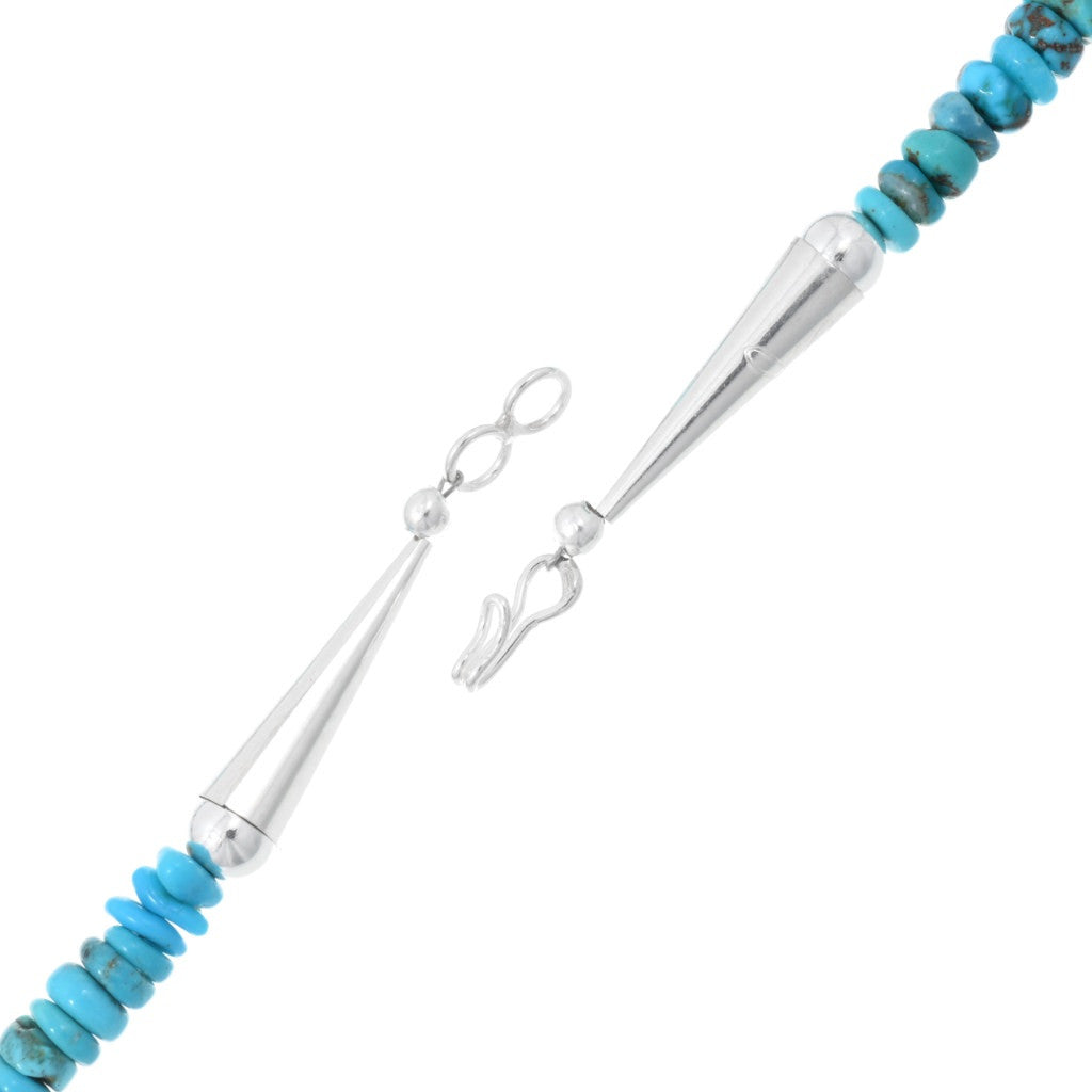 The Canyon Turquoise + Orange Spiny Beaded Necklace