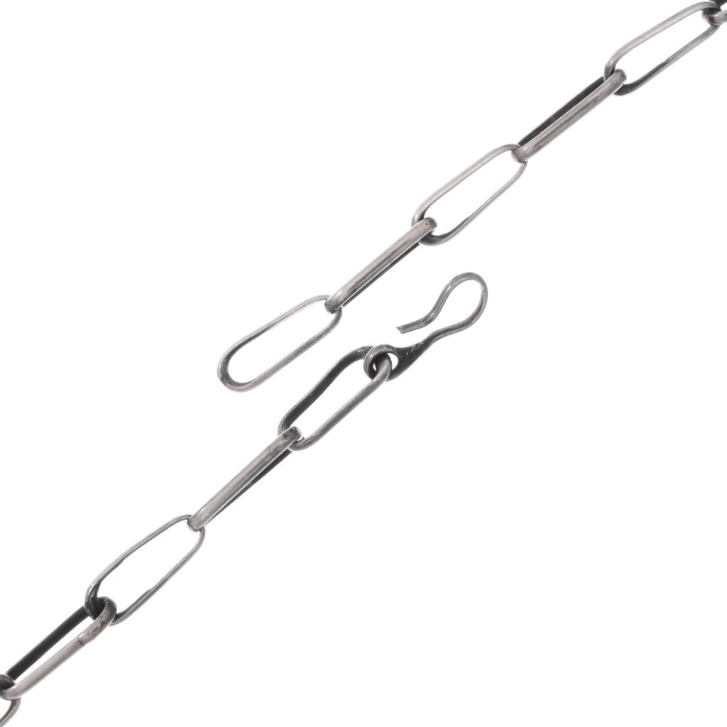 White Buff Heart Pendant + Chain Necklace