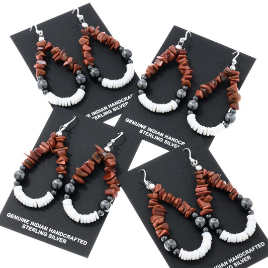 Navajo Teardrop Beaded Earrings