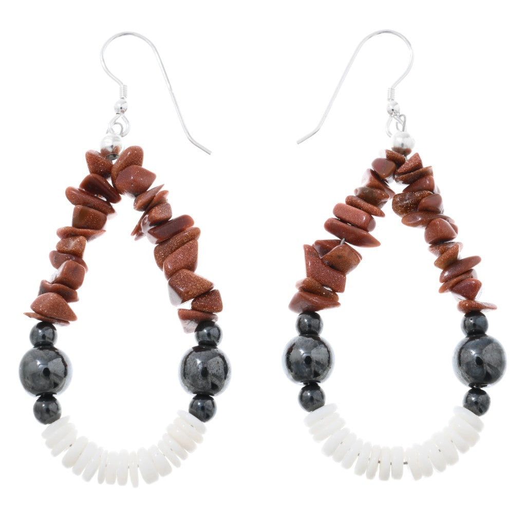 Navajo Teardrop Beaded Earrings