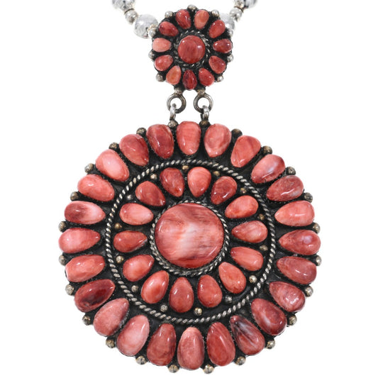 Vintage Navajo Red Spiny Cluster Pendant