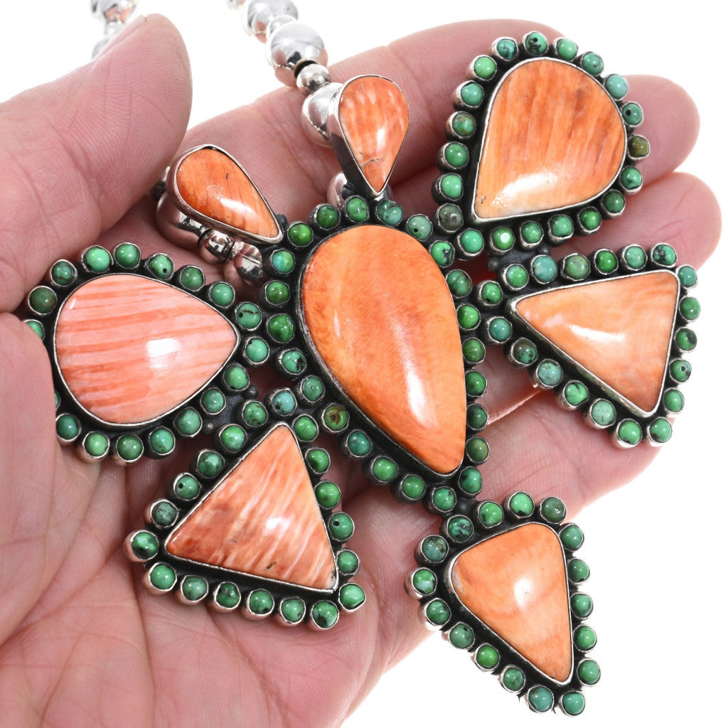 The Della Vintage Spiny & Turquoise Dragonfly Pendant
