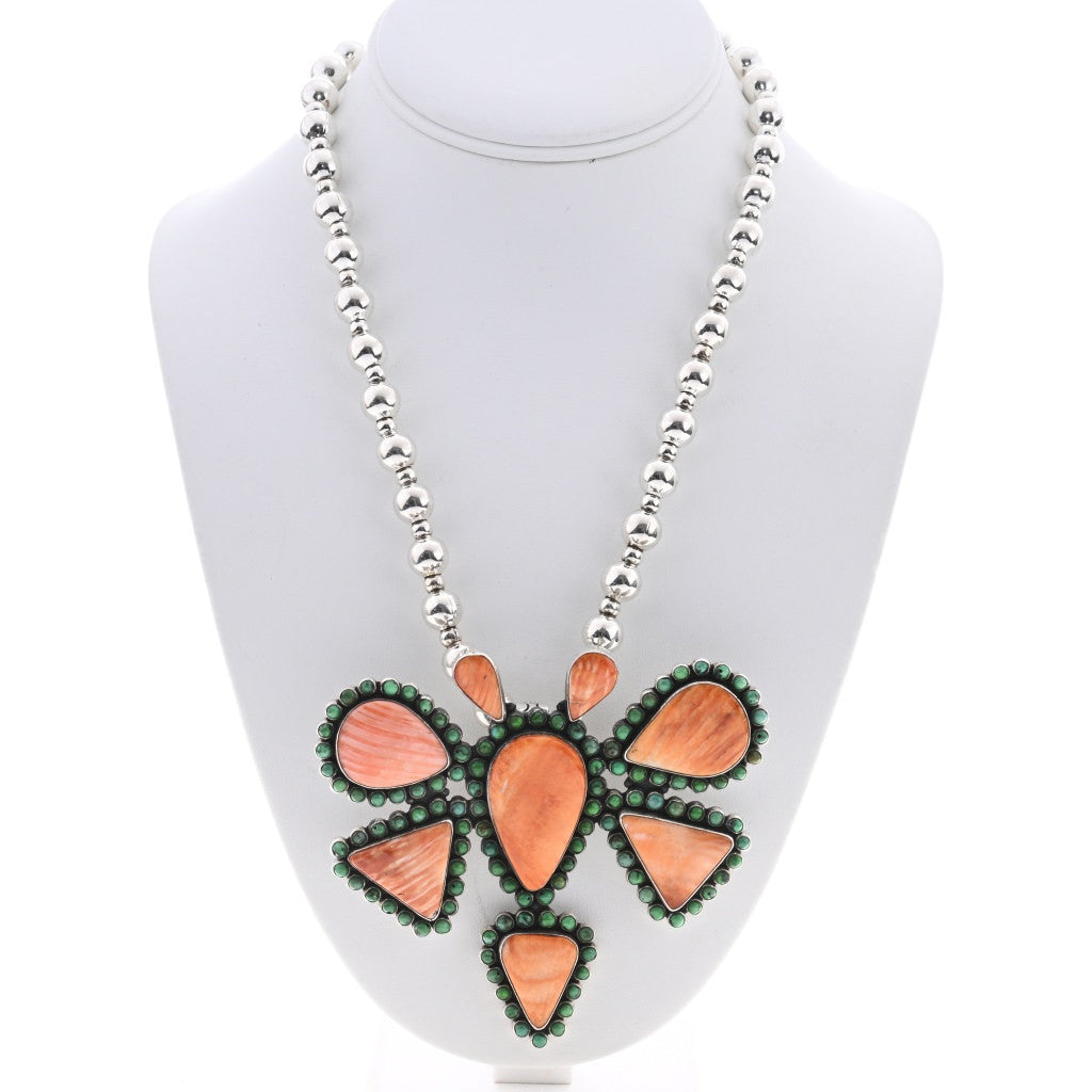 The Della Vintage Spiny & Turquoise Dragonfly Pendant