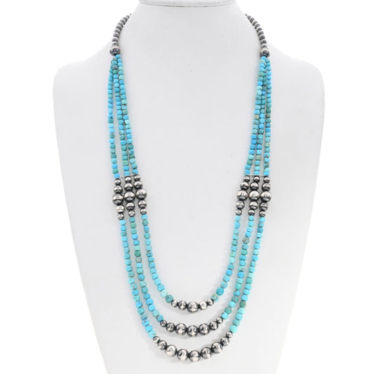 Sonoran Gold + Sterling Beaded Necklace