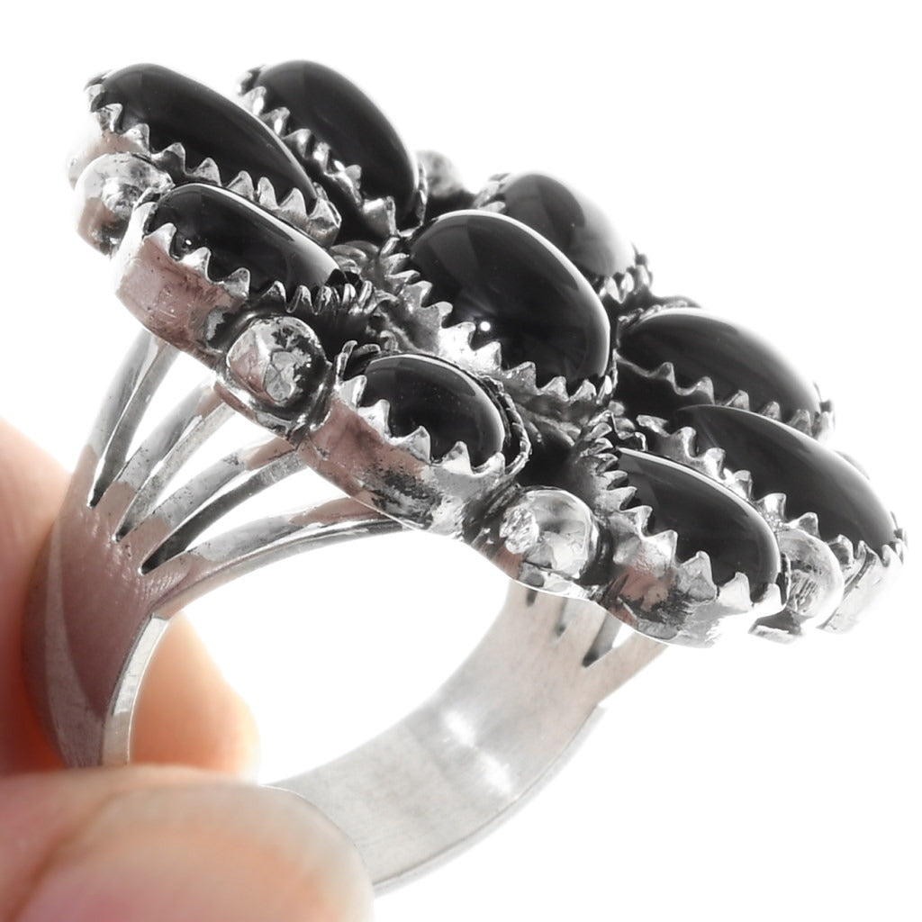 Navajo Onyx Cluster Ring
