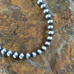 6mm Sterling Silver Navajo Pearls