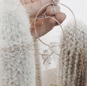 Arrowhead Hoop Earrings