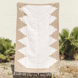 Peyote Tribal Blanket - Beige
