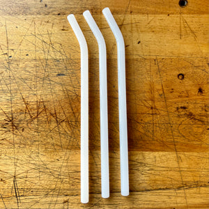 Glass Bent Straws - Handmade